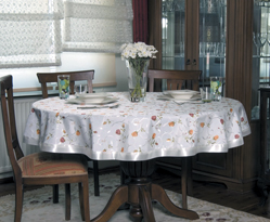 Jakarl� Ku�akl� Bask�l� Masa �rt�s� > Yuvarlak