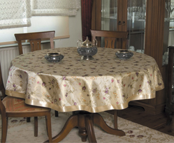 Simli Ku�akl� Bask�l� Masa �rt�s� > Yuvarlak